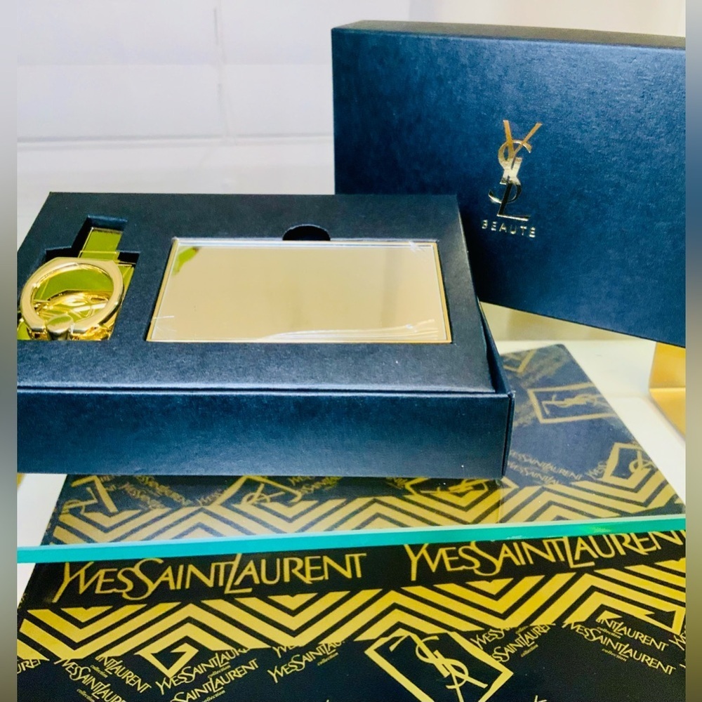 Yves Saint Laurent YSL Phone Ring and Mirror SET New With Box - Picture 5 of 11